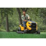 The Cub Cadet Enduro Series XT1 LT46 is a riding lawn mower with a 46-inch stamped deck and a powerful 22 HP engine - Image 12